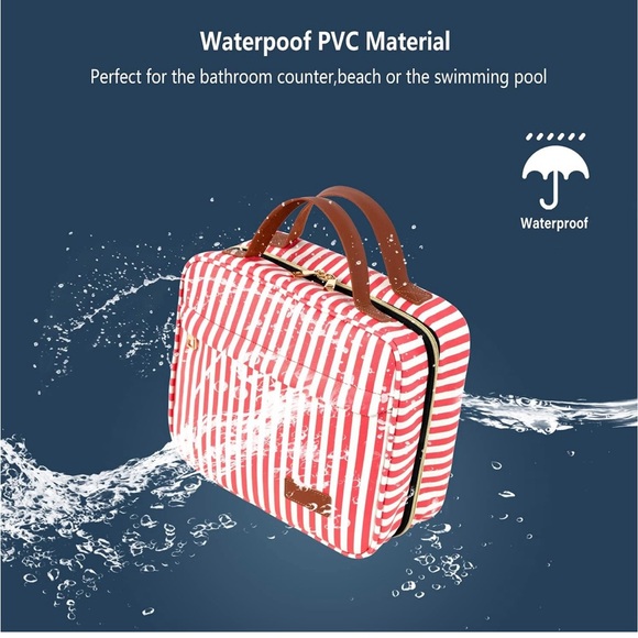 Hanging Travel Toiletry Bag, Large Capacity Cosmetic Travel Toiletry Organizer - Picture 4 of 10